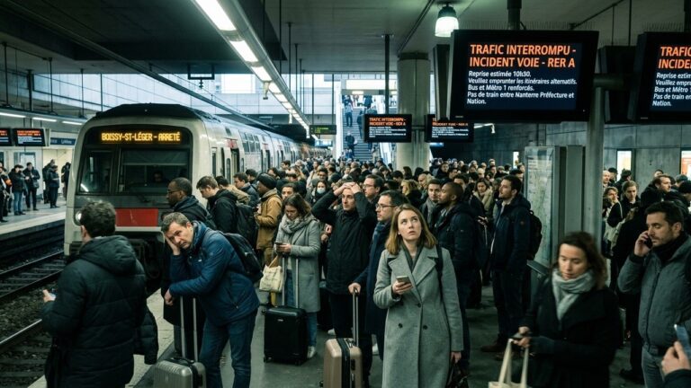 RER A Perturbé : Trafic Interrompu entre La Défense et Maisons-Laffitte