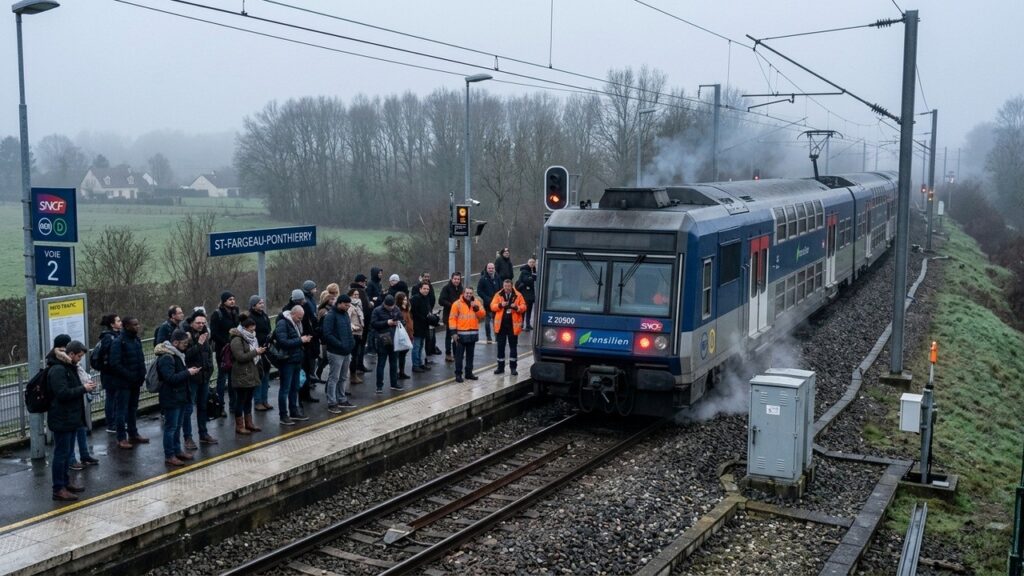 RER D en Essonne : Trafic Interrompu par Incendie de Câble