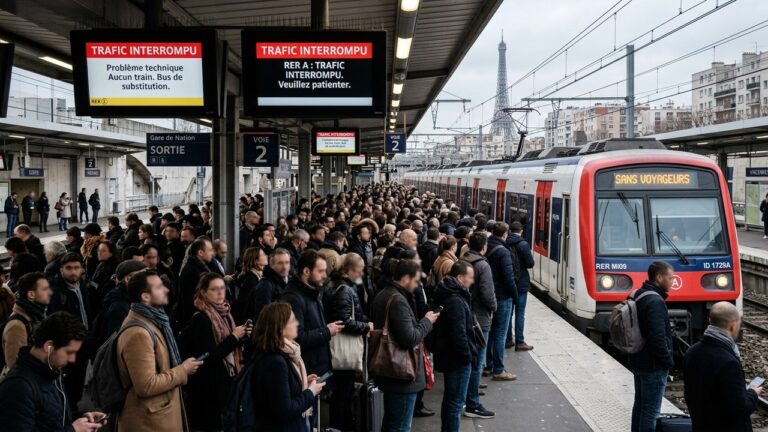 RER E : Panne de Signalisation, Trafic Interrompu à Paris