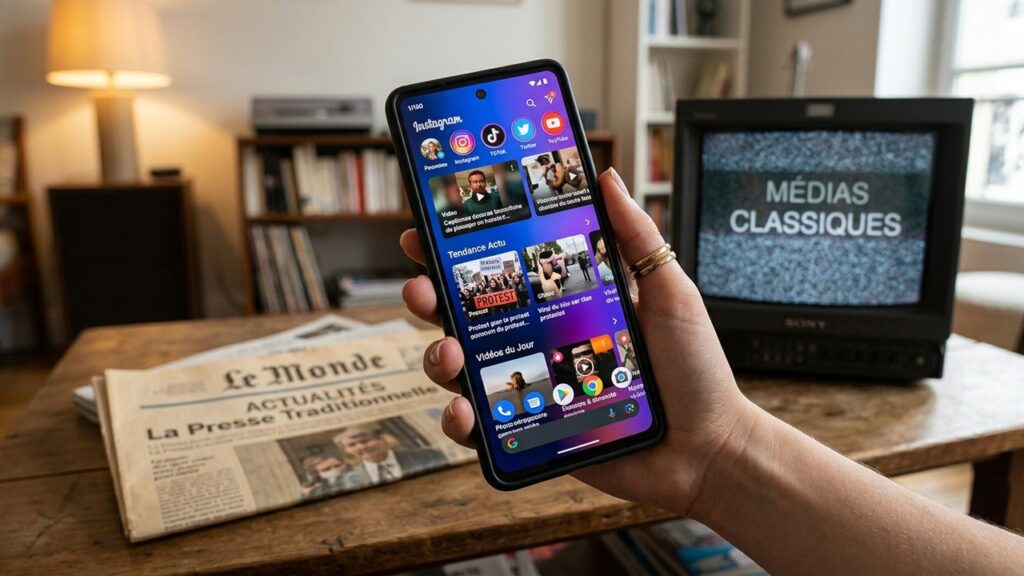 Réseaux Sociaux Dépassent Médias Traditionnels pour l&rsquo;Info