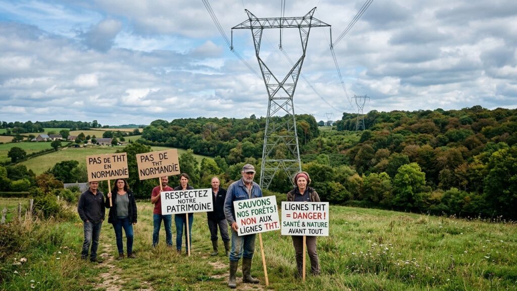 Résistance à la Ligne Haute Tension Normandie-Amiens : Forêts et Paysages en Péril