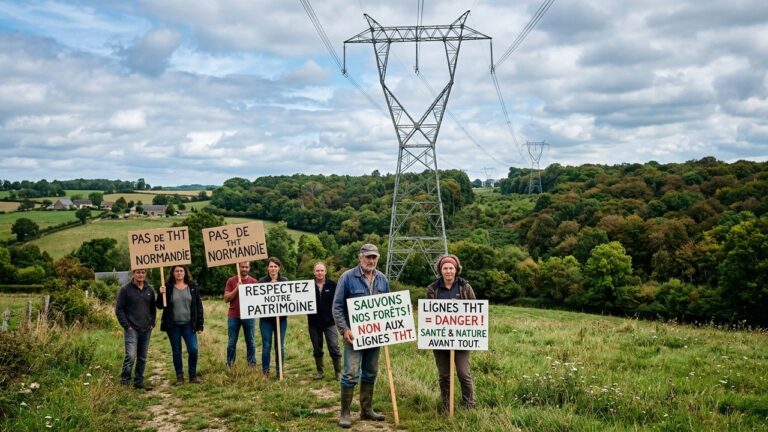 Résistance à la Ligne Haute Tension Normandie-Amiens : Forêts et Paysages en Péril