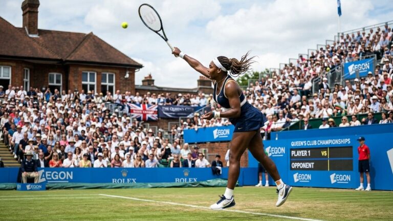 Retour Triomphal de Serena Williams au Queen&rsquo;s : La Légende à 44 Ans