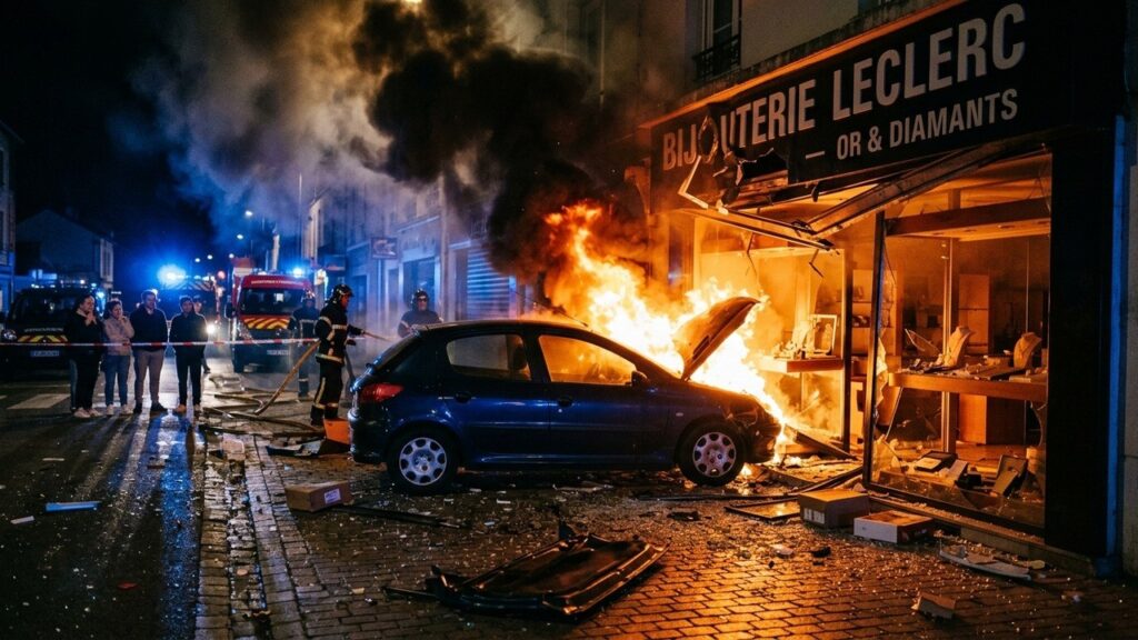 Ris-Orangis : Bijouterie Dévastée Après Casse Voiture-Bélier