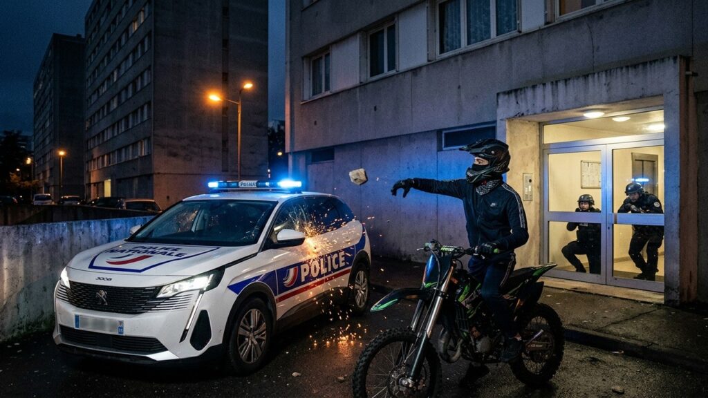 Rodéo Sauvage dans l&rsquo;Oise : Policiers Caillassés, un Jeune Trahi par sa Chevelure