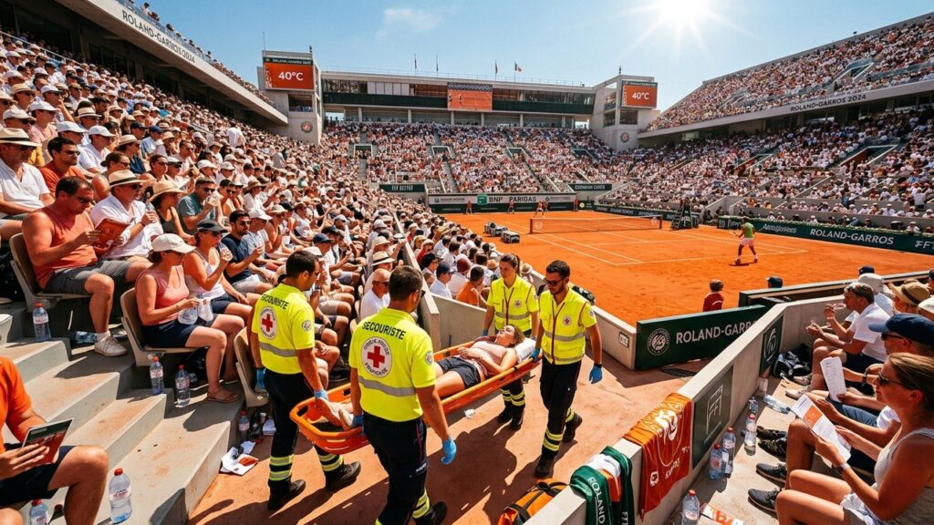 Roland-Garros 2026 : Record d&rsquo;Interventions des Secouristes Battu