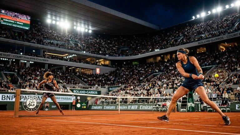 Roland Garros : Sabalenka-Osaka en Night Session, une Première Attendue