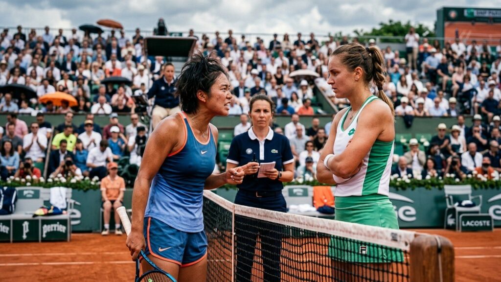 Roland-Garros : Tension et Embrouille au Filet entre Wang et Korpatsch