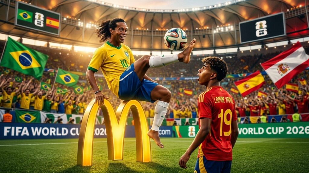 Ronaldinho Surclasse Yamal Dans Pub McDonald’s Avant Mondial 2026
