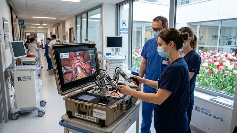 Rouen : Premier Simulateur Robotique Compact RévolutionneWriting the blog article la Chirurgie