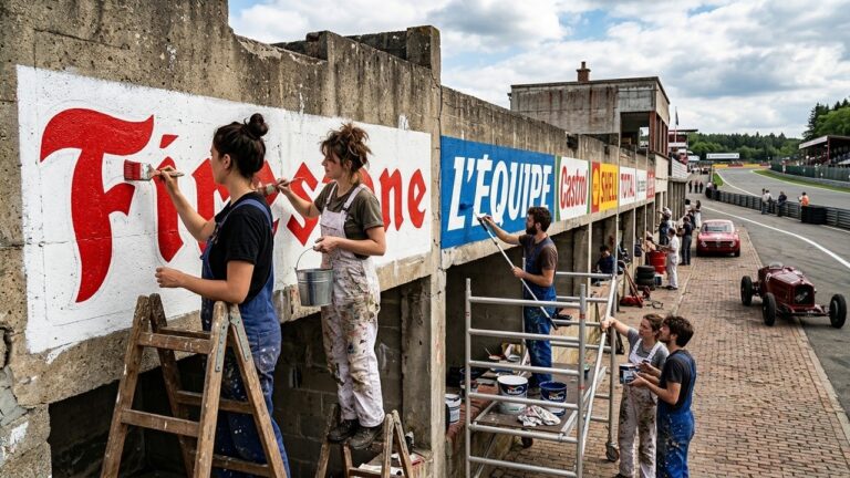 RPlanning the article structureenaissance des Enseignes sur le Circuit de Gueux : Étudiants Artistes au Travail