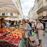 Ruée Vers Les Fruits D&rsquo;Été Au Marché De Charonne