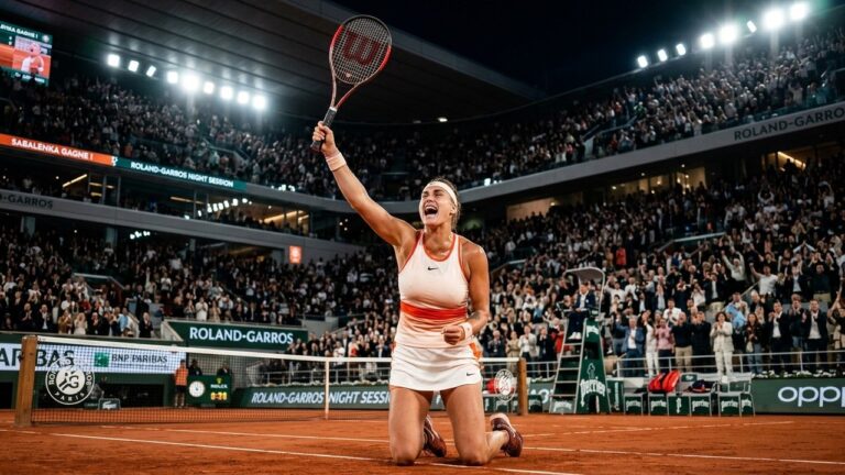 Sabalenka Espère Ouvrir la Voie aux Night Sessions Féminines à Roland-Garros