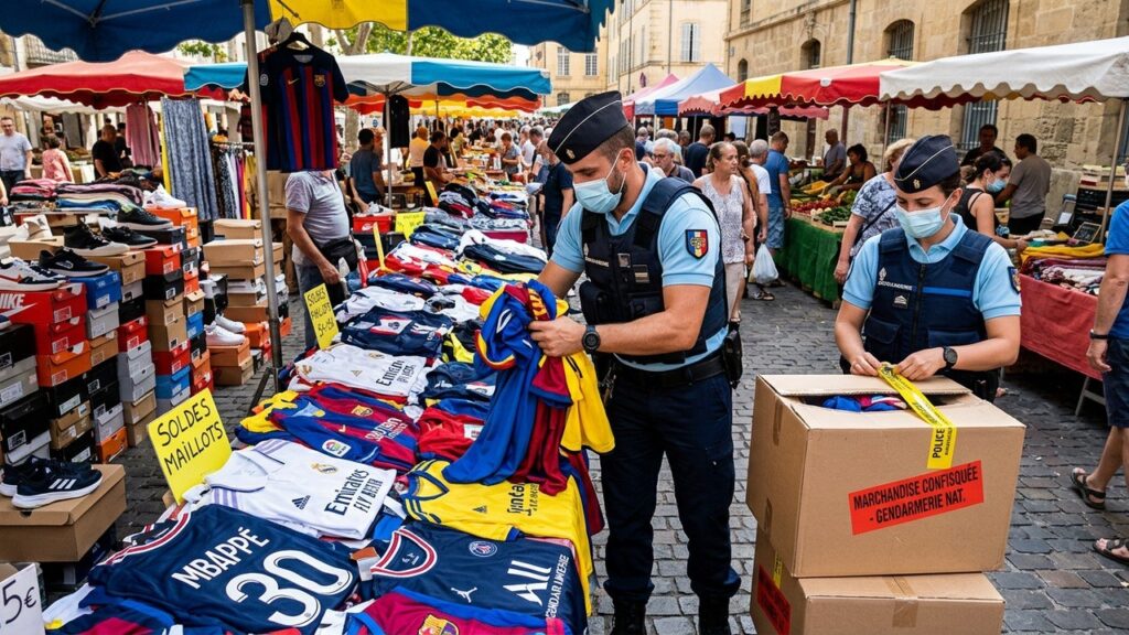 Saisie de Contrefaçons à Creil : Maillots Nike et Lacoste Retirés du Marché