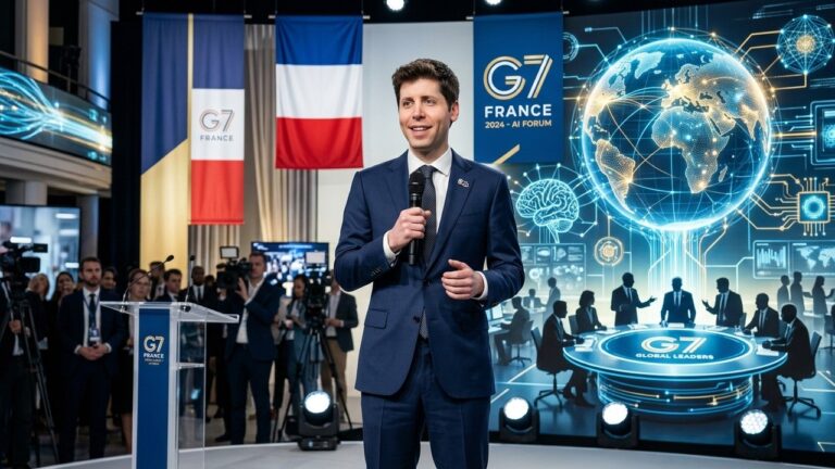 Sam Altman au G7 France : L&rsquo;IA au Centre des Enjeux Mondiaux