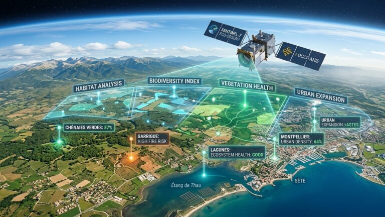 Satellites et IA : Révolution pour Cartographier la Nature en Occitanie