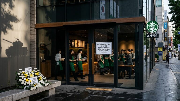 Scandale Starbucks Corée du Sud : Fermeture pour Cours d&rsquo;Histoire
