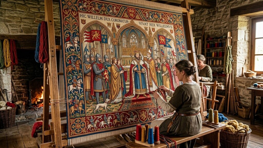 Scène Manquante de la Tapisserie de Bayeux Recréée en Creuse pour Guillaume le Conquérant