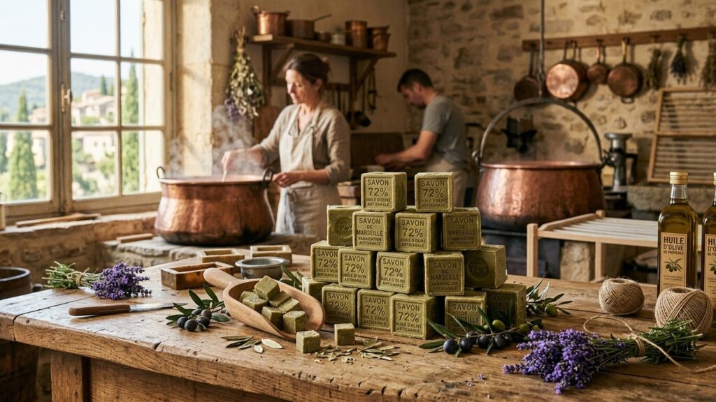 Secrets de Fabrication du Savon de Marseille Marius Fabre : Tradition Française