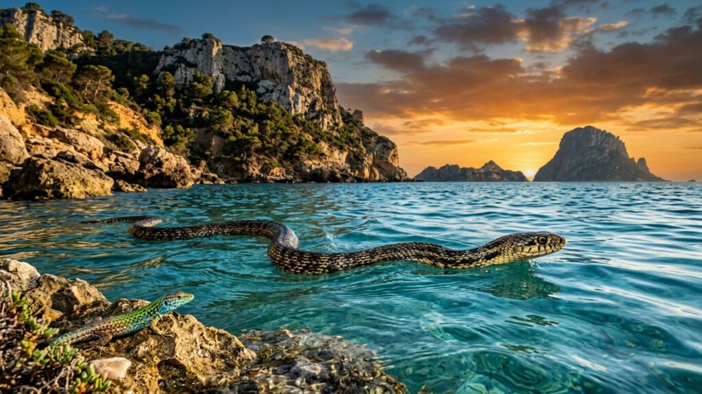 Serpents Nageurs à Ibiza : Une Menace Silencieuse Pour l&rsquo;Écosystème Baléare