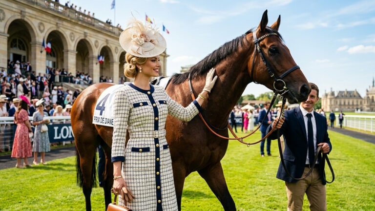 Sophie Thalmann : Passion Chevaux et Élégance au Prix de Diane