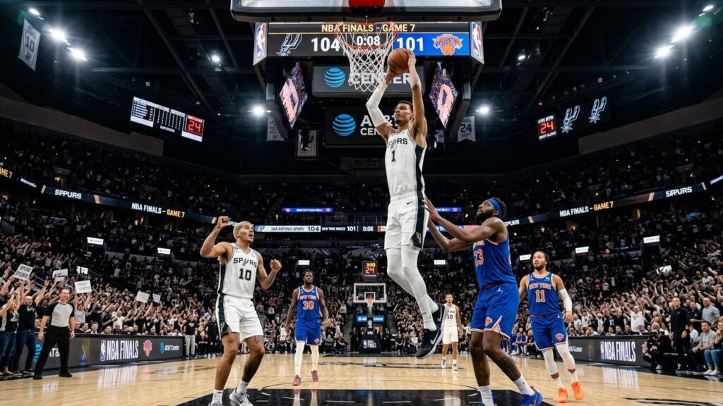 Spurs Knicks : Heure et Chaîne pour le Match 2 de la Finale NBA avec Wembanyama