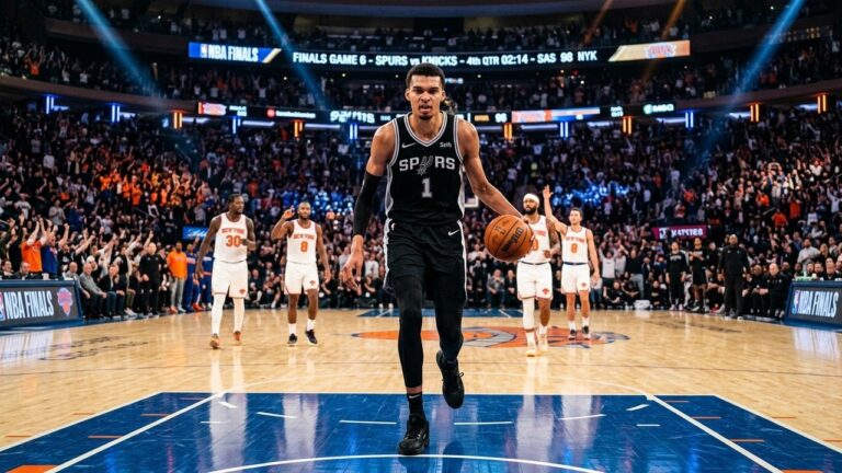 Spurs Knicks Match 5 Finales NBA : Heure et Diffusion avec Wembanyama