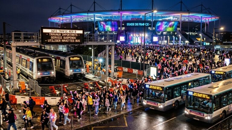 Stade de France : Perturbations RER B pour les Concerts BTS en Juillet