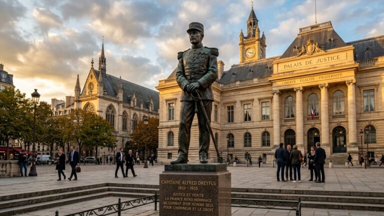 Statue du Capitaine Dreyfus : Une Installation Symbolique sur l&rsquo;Île de la Cité