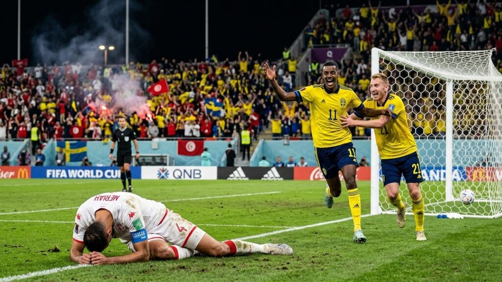 Suède-Tunisie 2026 : Analyse Complète de la Défaite 5-1 des Aigles