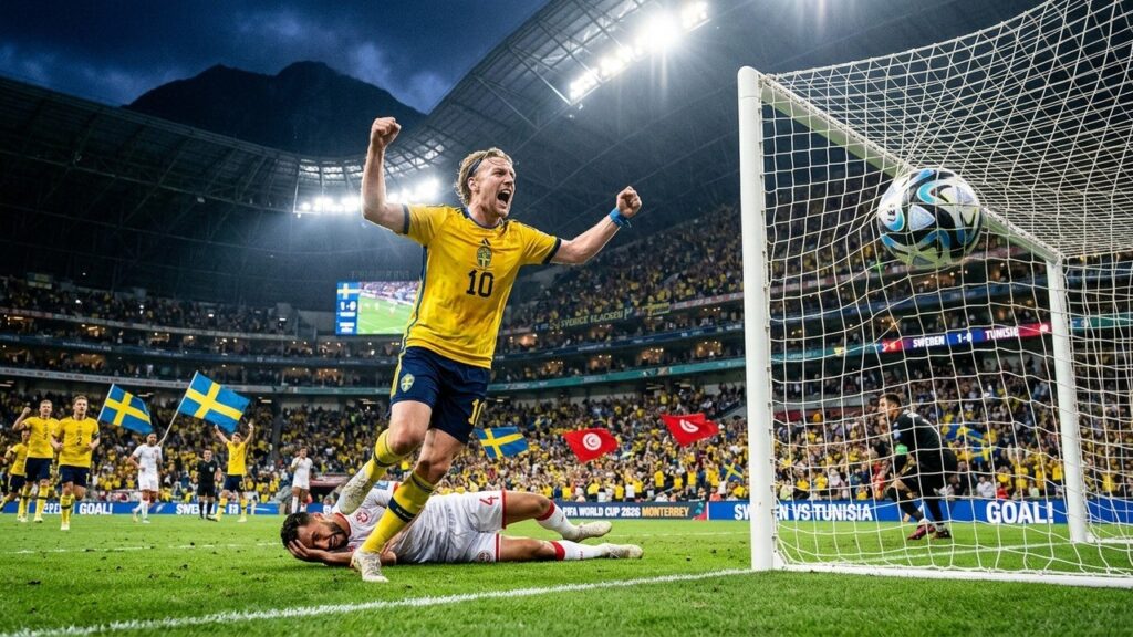 Suède Tunisie 5-1 : Le Triomphe Écrasant des Scandinaves au Mondial 2026