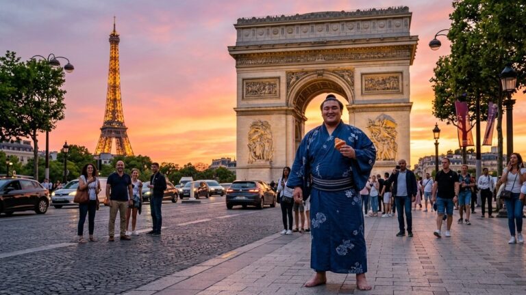Sumo à Paris 2026 : Rikishis Conquèrent Croissants et Monuments