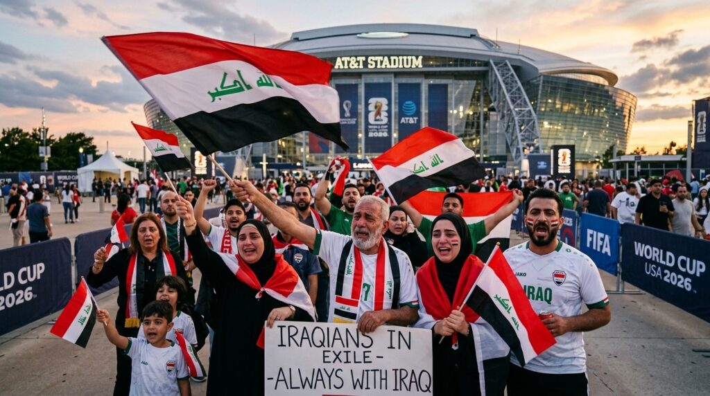 Supporters Irakiens en ExGenerating the blog articleil : Le Foot Unit Leur Peuple
