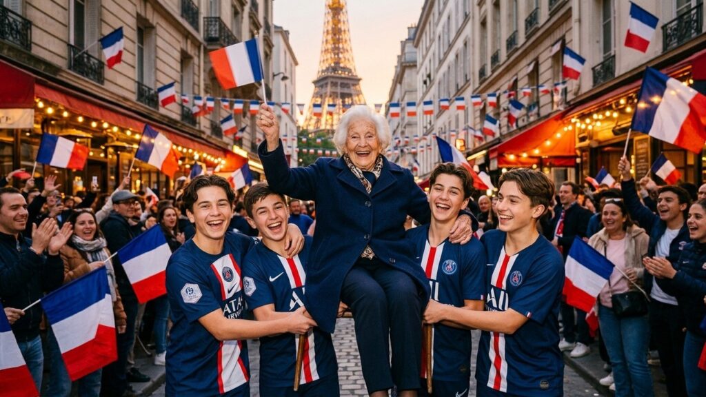 Supporters PSG et Mamie Mireille : Une Rencontre Émouvante