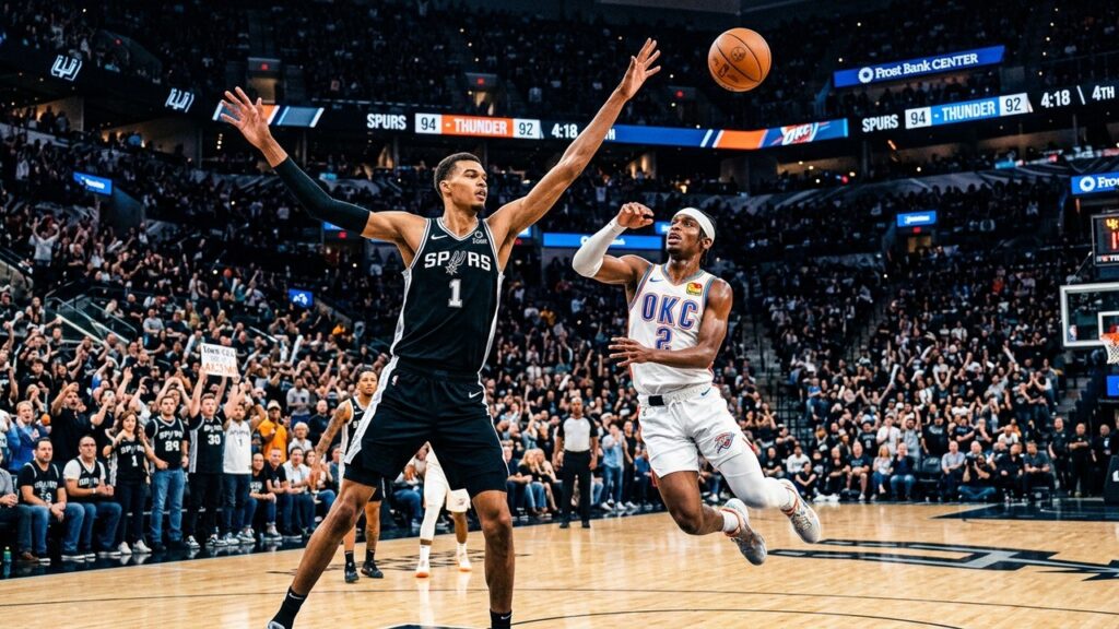 Thunder vs Spurs : Heure et Chaîne pour le Match 5 des Finales Ouest NBA