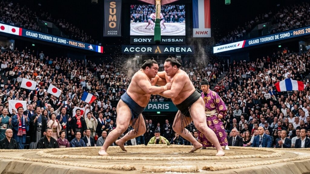 Tournoi de Sumo à Paris : Un Spectacle Époustouflant qui Conquiert les Foules