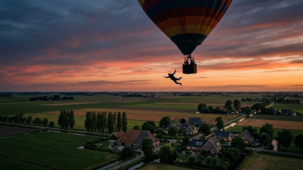 Tragédie aux Pays-Bas : Homme Se Tue en Sautant d’une Montgolfière