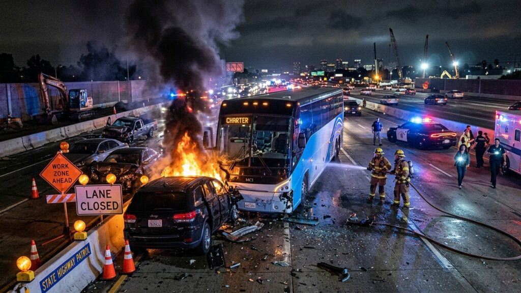 Tragédie en Virginie : Cinq Morts dans un Carambolage Impliquant un Bus