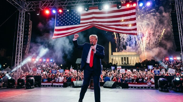 Trump et le 250e Anniversaire : Un Meeting à la Place des Concerts ?