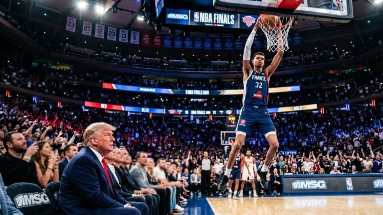 Trump Fan De Wembanyama Annonce Sa Venue Aux Finales NBA