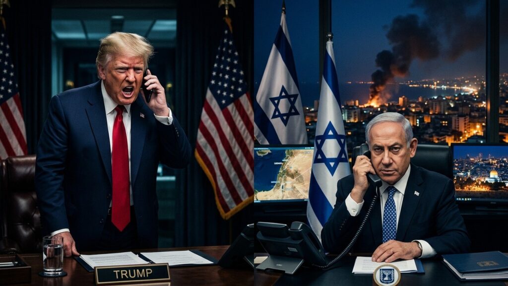 Trump Furieux Contre Netanyahou : L’Attaque de Beyrouth Perturbe l’Accord avec l’Iran