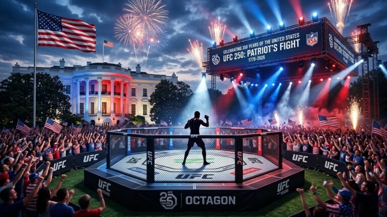 UFC Freedom à la Maison Blanche : Combattants dans le Show de Trump