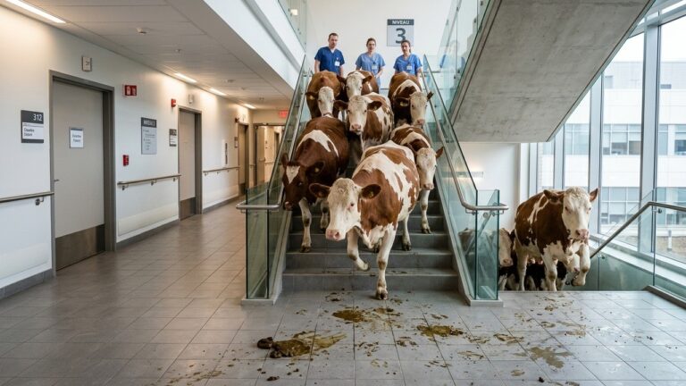 Vaches En Fuite Dans Un Hôpital Allemand : L&rsquo;Escapade Incroyable