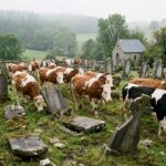Vaches en Fuite Dévastent un Cimetière Belge : Un Incident Inattendu