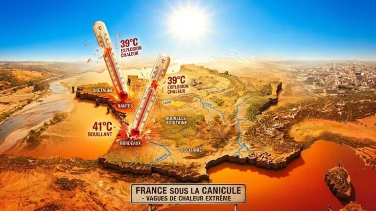 Vague de Chaleur Record en France : La Moitié du Pays Touchée
