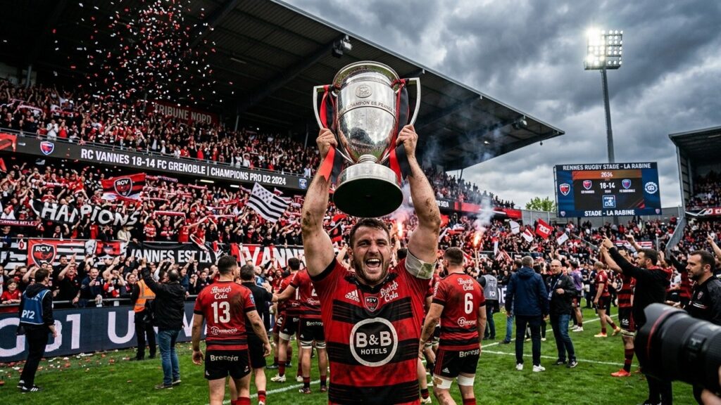 Vannes Rugby Sacré Champion Pro D2 : Retour Triomphal en Top 14