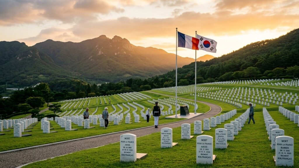 Vétérans Français Inhumés en Corée du Sud 75 Ans Après la Guerre