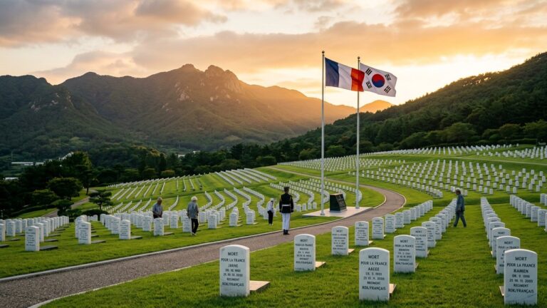 Vétérans Français Inhumés en Corée du Sud 75 Ans Après la Guerre