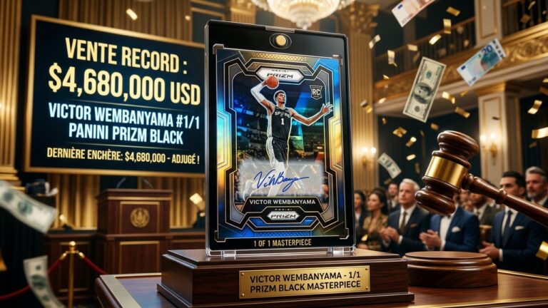 Victor Wembanyama : Sa Carte Rookie Record à Plus de 5 Millions de Dollars