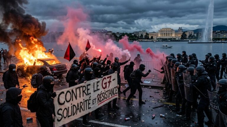 Violents Affrontements Anti-G7 à Genève Avant le Sommet d&rsquo;Evian